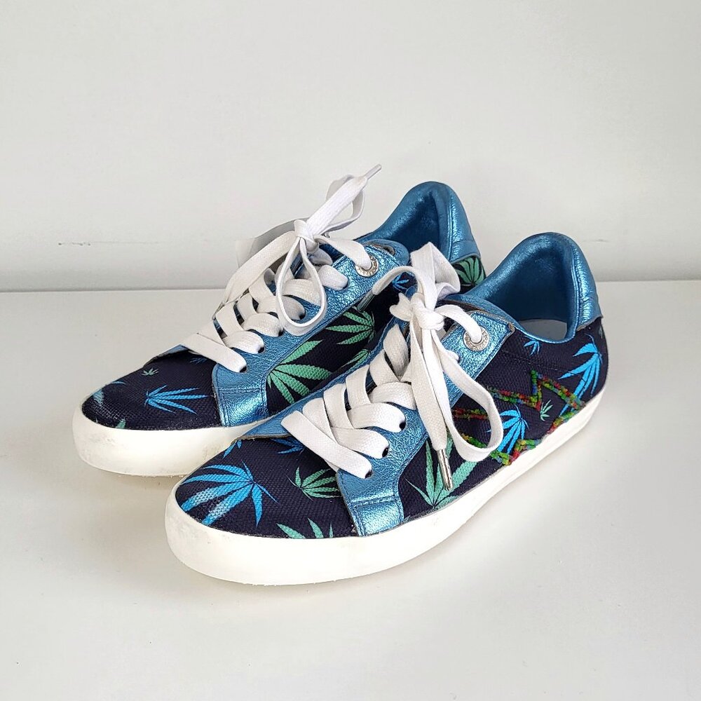 Like New Zadig & Voltaire Printed Sneakers • Size 7 • Made in Italy